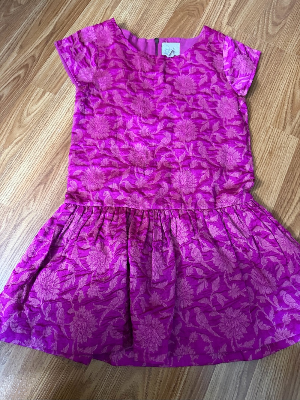 Peek Fuchsia Floral Jacquard Party Dress
